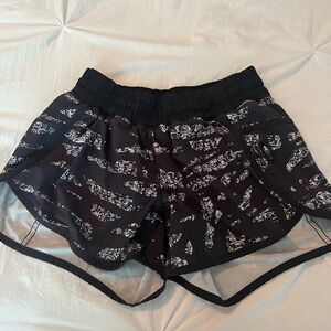 Lululemon Athletica Black and White Athletic Shorts